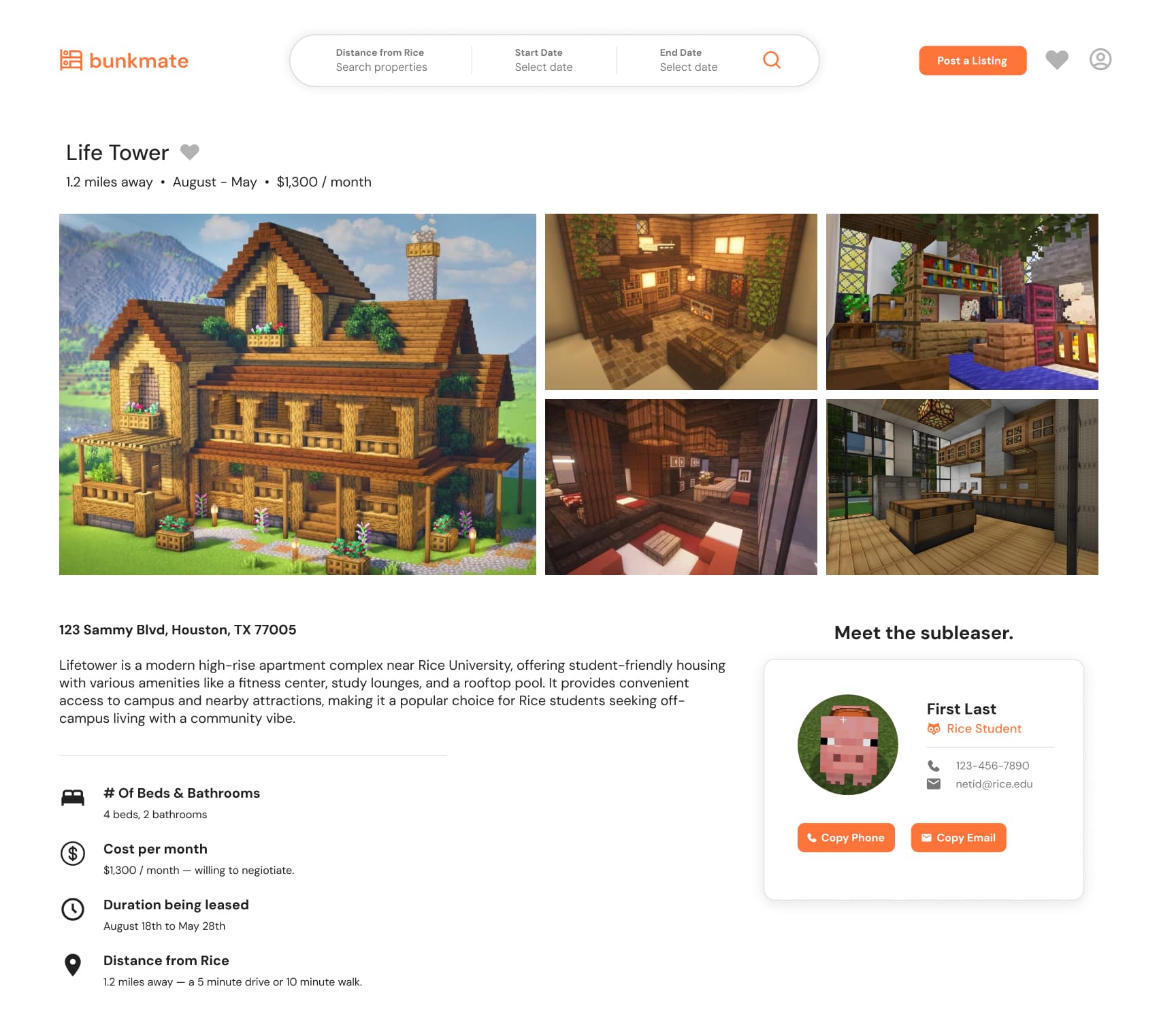 Rice Apps - Developer | Tech Lead (2025–2026)